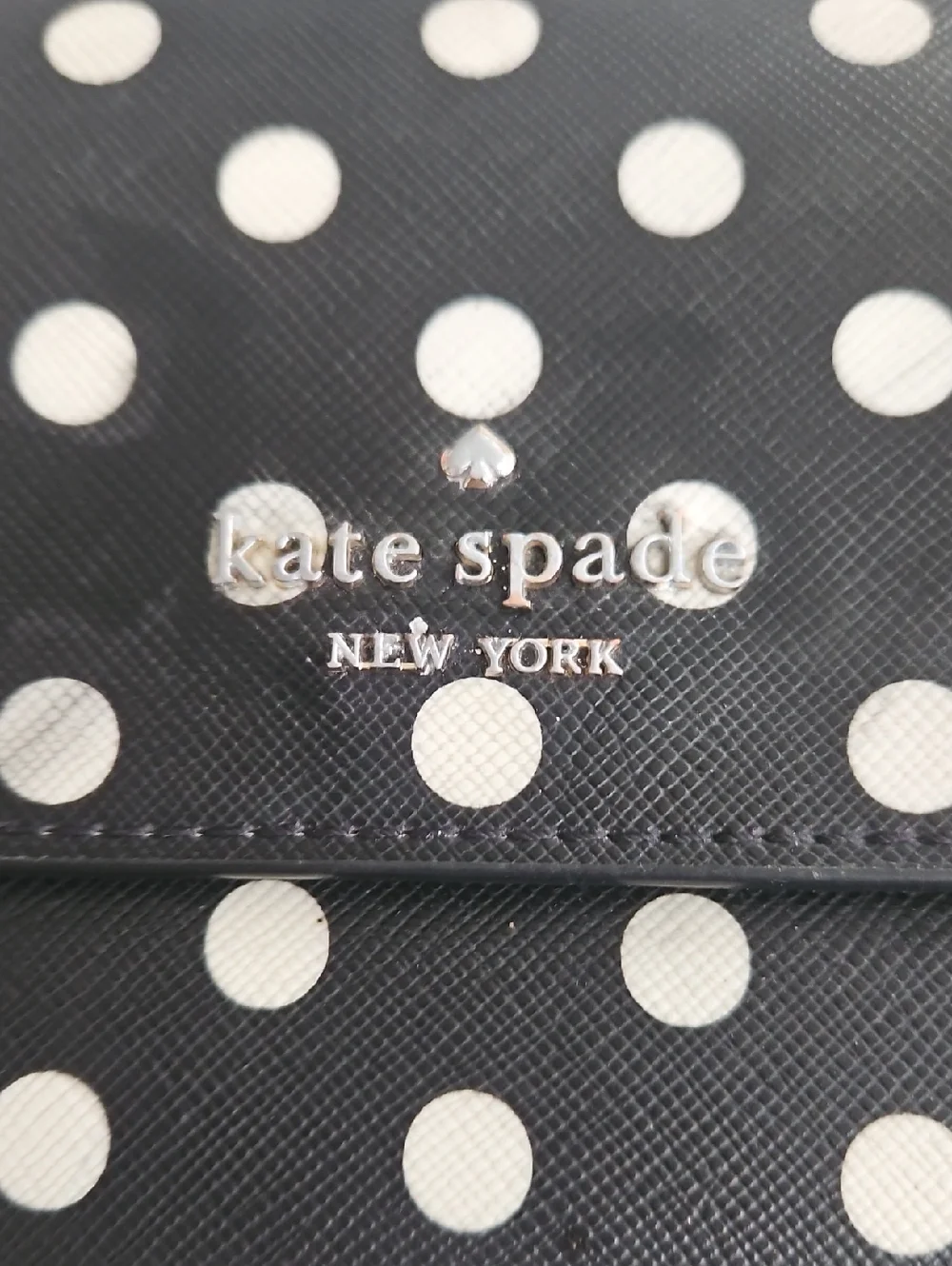 Kate Spade Black and White Dot Wallet